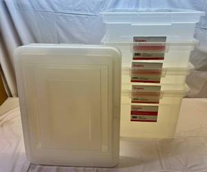 lot 46 image: 4x Staples File Box 18.1in H x 14.1in Wx 7inD