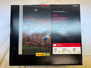 lot 54 image: Portfolio 8pc Landscape Light Kit-Specialty Textured Bronze Finish