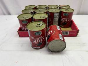 lot 75 image: 12x Tuscan Garden Large Black Olives-Pitted