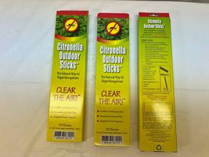 lot 93 image: 3x 10 Citronellla Outdoor Sticks-Repel Mosquitos
