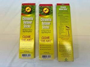 lot 94 image: 3x 10 Citronellla Outdoor Sticks-Repel Mosquitos