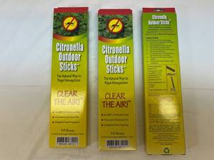 lot 96 image: 3x 10 Citronellla Outdoor Sticks-Repel Mosquitos