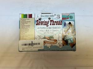 lot 104 image: Colored Bird High Quality Sewing Kit-See Photos For Content