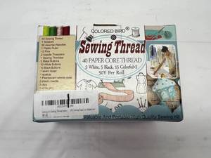lot 105 image: Colored Bird High Quality Sewing Kit-See Photos For Content