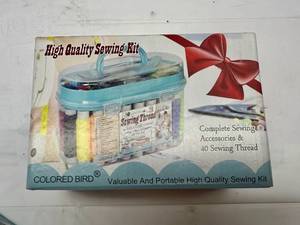 lot 107 image: Colored Bird High Quality Sewing Kit-See Photos For Content