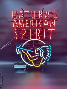lot N019 image: Natural American Spirit Neon Sign