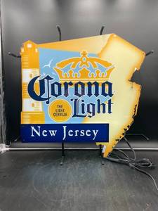 lot N090 image: Corona Light New Jersey Neon Sign