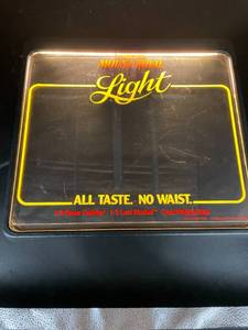 lot N113 image: Seagrams Mount Royal Whiskey Lighted Message Menu Board Sign