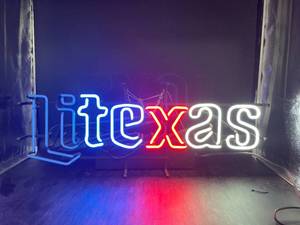 lot N175 image: Litexas Motion Lite Texas Neon Sign