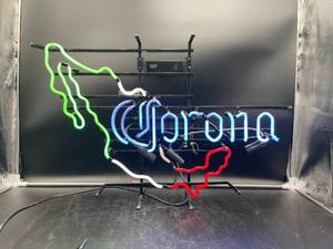 lot N179 image: Corona Beer Map of Mexico Neon Sign