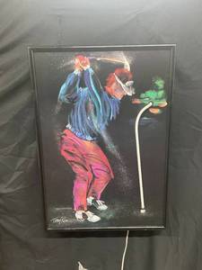 lot N193 image: Terry Rose Neon Art Golf Picture
