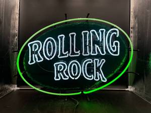lot N196 image: Rolling Rock Neon Sign