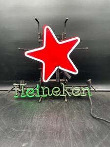 lot N236 image: Heineken Double Light Triple Star Beer Neon Sign