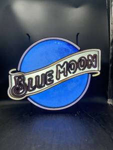 lot N246 image: Blue Moon LED Sign (NOT NEON)