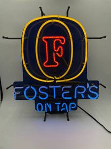 lot N251 image: Vintage Original Fosters On Tap Neon Sign