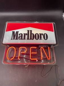 lot N297 image: Marlboro Open Neon Sign