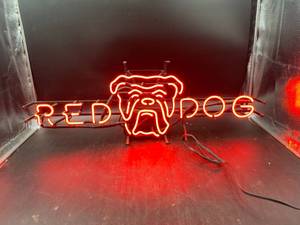 lot N354 image: Red Dog Neon Sign