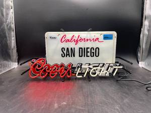 lot N406 image: Coors Light San Diego Neon Sign