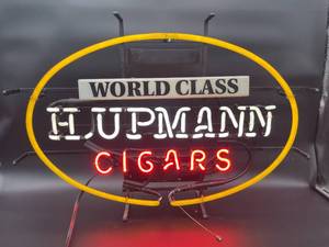 lot N445 image: World Class Hupmann Cigars Neon Sign