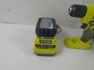 lot 61 image: Ryobi 38 Drill PCL201 Battery Charger Soft Case New Open Box