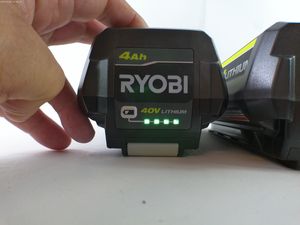 lot 73 image: Lot Of Two Ryobi Batteries OP40404VNM-Ion 40V New Open Box