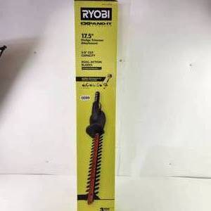lot 100 image: Ryobi Expand-It 17.5 Hedge Trimmer New