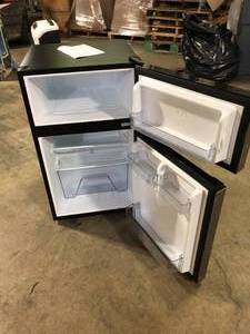 Vissani 3.1 cu. ft. 2-Door Mini Refrigerator in Stainless Steel with Freezer, ENERGY STAR    Customer Returns See Picture