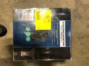 TOTALPOND 400-GPH Floating Fountain with White Lights Customer Returns See Pictures
