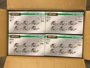 Lot of  Defiant Naples Satin Nickel Hall and Closet Door Handle Contractor Pack    Customer Returns See Picture