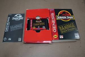 lot 109 image: Sega Genesis Game -Jurassic Park Rampage Edition