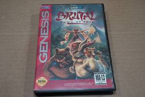 lot 112 image: Sega Genesis Game -Brutal Paws of Fury