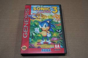 lot 115 image: Sega Genesis Game -Sonic The Hedgehog 3