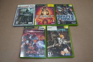 lot 120 image: 5 Xbox Games -Fable, Brute Force, Mechassault, Splinter Cell