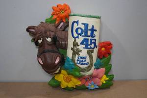lot 121 image: Vintage Colt Malt Liquor Plaque