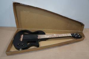 lot 128 image: Lotkey 26 Okoume Body Electric Ukulele