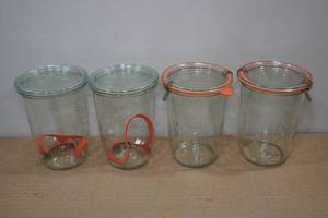 lot 170 image: 4 Weck 850ml Mold Canning Jars