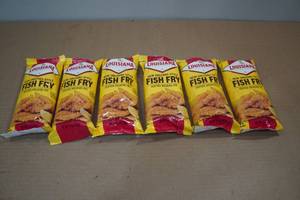 lot 264 image: 6 Louisiana Fish Fry Seafood Breading Mix