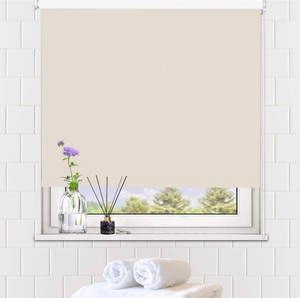 lot 44 image: Blackout Roller Blinds 37Wx72H -Beige