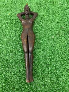 lot 70 image: Wood Female Nut Cracker