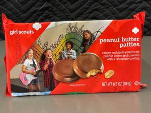 lot 6 image: 2 back 1.0 - Girl Scouts Peanut Butter Patties Cookies - 2 Packages