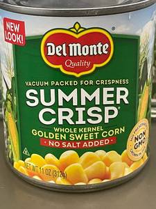 lot 7 image: 2 back 2.4 - Del Monte Summer Crisp Whole Kernel Golden Sweet Corn - 12 Pack