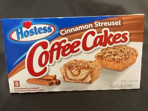 lot 13 image: AS 1 - Lot of 3 Hostess Cinnamon Streusel Coffee Cakes
