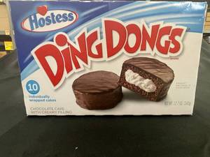 lot 15 image: AS 2 - Hostess Ding Dongs Chocolate Cake with Creamy Filling - 3 Boxes