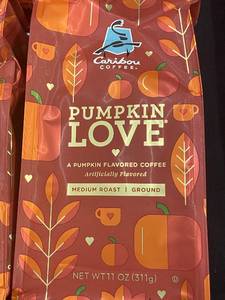 lot 29 image: Caribou Coffee Pumpkin Love Ground Coffee, 4 Bags, 11 oz Each