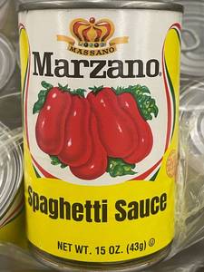 lot 33 image:  back 2.2 - Case of Marzano Spaghetti Sauce Cans - 12 Pack, 15 oz Each