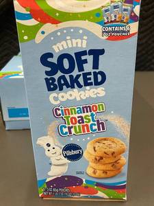lot 39 image: 2 back - Pillsbury Mini Soft Baked Cookies Cinnamon Toast Crunch 3-Pack