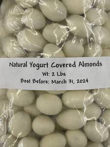 lot 44 image: Natural Yogurt Covered Almonds - 2 Packs of 2 lbs Each