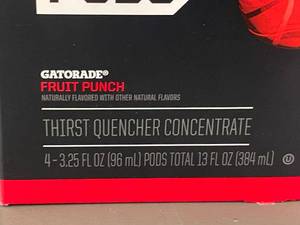 lot 60 image: IA 4 - Gatorade Thirst Quencher Concentrate Pods - Fruit Punch