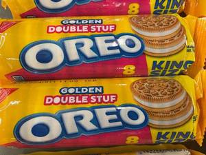 lot 96 image: ID2 - Lot of 12 Packs Oreo Golden Double Stuf King Size Sandwich Cookies