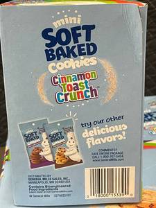 lot 239 image: 2 back - Pillsbury Mini Soft Baked Cookies Cinnamon Toast Crunch 3-Pack